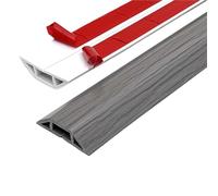 Canaleta Pasacables para Suelo Organizador de Cables con Ranura for, Cubierta extensión, Protector conducto, Cable alimentación, 1m/39,37 Pulgadas, 1 ud(Color 2)