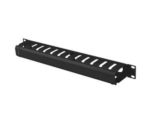 Canaleta ranurada Lanberg AK-1704-B para rack 19" 1U metal negro 482,5x70x44,5mm