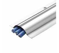 Canaletas de Acero Inoxidable para Exteriores, Cubierta para Cables, Paquete de 20, 1 m (39") de Largo, Cubierta metálica para Cables, para la gestión de Cables, para el hogar Oficina(NO.3)