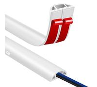 Canaletas para Cables Adhesivas, Madera Pasacables Suelo Goma, Canaleta Cables, para Uso en Oficinas, Escuela, Almacén, Conciertos, Etc, para Proteger Los Cables Evitar Riesgos deTropiezo