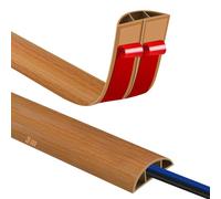 Canaletas para Cables Adhesivas, Pasacables Suelo Goma, Canaleta para Uso en Oficinas, Escuela, Almacén, Conciertos, Etc, para Proteger Los Cables Evitar Riesgos deTropiezo