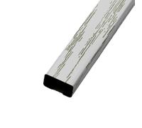 Canaletas para cables eléctricos, Canaletas for cables con cubierta for pared y suelo, paquete de 2, 1 m cada una, multicolor, varios tamaños(White,24 * 12)