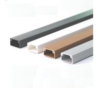 Canaletas para Ocultar Cables Canaleta for Cables Cuadrada De PVC Autoadhesiva, Paquete De 2, Varios Tamaños, Multicolor, 1m
