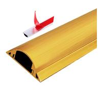 Canaletas para Ocultar Cables Cubierta for Cables de Piso, Aluminio, Adhesivo, Multicolor, Múltiples Tamaños, TV 1m for Interiores y Exteriores(Gold-No.5-W-50mm(1-97/100in))