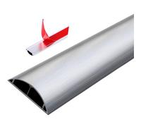 Canaletas para Ocultar Cables Cubierta for Cables de Piso, Aluminio, Adhesivo, Multicolor, Múltiples Tamaños, TV 1m for Interiores y Exteriores(Silver-No.6-W-55mm(2-17/100in))