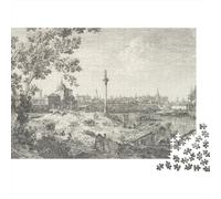 Canaletto Puzzles para Adultos, Rompecabezas Grabado De Madera De 1000 Piezas, Rompecabezas Arte De Madera, Obra De Arte De Juego De, Dibujo Decoración del Hogar