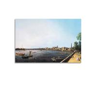 Canaletto Venetian School Urban Landscapes Poster Work London England A View From Somerset Gardens to Westminster Bridge Canvas Painting Wall Art Decorative Picture Prints Modern Decor 20.3x30.5 cm