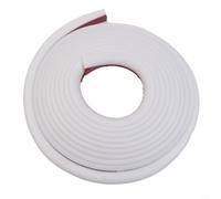 Canalón de lluvia con cremallera de 5 m, 1/2 pulgadas de altura, en forma de J, de PVC resistente al desgaste, con película adhesiva fuerte para un montaje seguro y protección seca contra la lluvia y