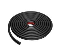 Canalón para Camper en Forma de J Gestión del agua con riel de goteo PVC for vehículos recreativos respaldo robusto for un rendimiento mejorado(Black)