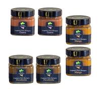 Canalotto Farm - Selección de 6 mermeladas de 250 g - Mango, Higo chumbo, Guayaba