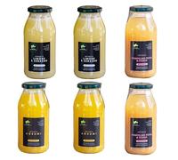 Canalotto Farm - Selección Néctares 6 x 500 ml - Cítricos, Limón y Jengibre, Guayaba