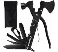 Cañana de bolsillo de acero inoxidable multi -potencia de 17V1 en un bolso y hacha