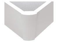 Canapé abatible con apertura lateral de gran capacidad de 90x190 color blanco