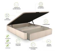 Canapé con cajón frontal y zapatero Luxury S-Max 3D 135-150 cm Artic 150x190
