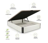 Canapé luxury plus 3d blanco - grafito 135x190 cm