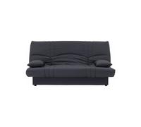 Canapé convertible clic clac 3 plazas - Tejido Gris antracita - L 190 x P 92 cm - DREAM - Estilo Contemporáneo