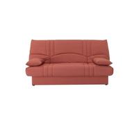 Canapé convertible clic clac 3 plazas - Tela Terracota - L 190 x P 92 cm - DREAM - Estilo Contemporáneo