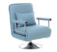 Canapé convertible de 1 asiento con prácticos reposabrazos, respaldo ajustable (5 niveles), patas de apoyo ocultas, ideal para alquileres, clubes, estudios, sofá cama que ahorra espacio