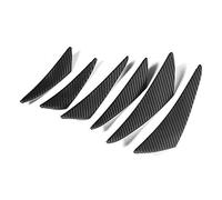 Canard Parachoques ,6 Piezas Universal Fibra de Carbono Textura Coche Parachoques Aleta Canard Splitter Difusor Valence Spoiler Labio Parachoques Difusor ,Exterior automotriz