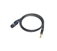 Canare L-2T2S microphone cable 6,0mm, XLR (F) / JACK TRS 6,3mm 2m, BLK