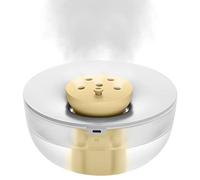 Canareen Humidificador bebes - 22dB Super silencioso Humidificador de 1,2 L de llenado superior y difusor de aroma con apagado sin agua | Humidificador USB pequeño para plantas Oficina Hogar