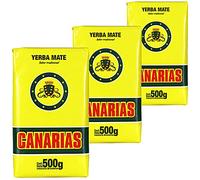 Canarias Yerba Mate Tradicional 1.5 kg (3 x 500g)- El tiempo de maduración es de 12 meses - Yerba Mate Uruguaya