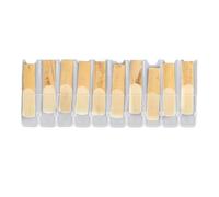 Cañas Clarinete Sib, 10Pcs Fuerza 2.5 Cañas para Clarinete, Cañas Clarinete Punta Más Delgada 2.5 con Caja de Plástico, Cañas Tradicionales para Clarinete Principiante y Jugador