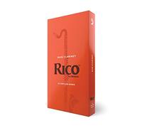 Cañas D'Addario Rico para clarinete bajo, fuerza 2, paquete de 25