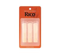 Cañas D'Addario Rico para saxofón barítono, fuerza 2.5, paquete de 3