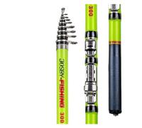 CañAs De Pescar Caña De Pescar Telescópica Fibra Carbono con Asiento Carrete Viaje Mini For Pesca Mosca Giratoria, Alimentador Carpas, 2,7 M,4,1,8 Y,5(Rock Rod Green,3.0 m)
