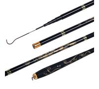 Cañas de Pescar Mini Fishing Rod Carbon Fiber 1.8m-3.6m Hand Pole Ultralight Stream Telescopic Freshwater For Carp Caña de Pescar telescópica(2.4m)