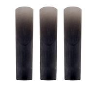 Cañas de plástico de resina para saxofón para clarinete, saxofón tenor alto soprano, paquete de 3, fáciles de soplar, control suave del viento, mantiene en sintonía