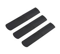 Cañas de plástico para saxofón alto, 3 piezas de plástico para boquilla de saxofón alto, 2,5 piezas, accesorio de reparación, color negro