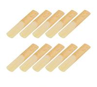 Cañas de Saxofón Saxofón Saxo, Color de Madera, Hechas de Cañas de, Proporciona Libertad de Respuesta, Trae un Buen Sonido a su Saxofón, Equipado con Cobertura de Plástico,