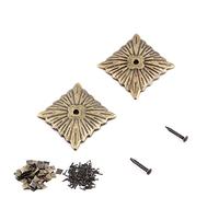 Cañas de tapicería vintage de 100 piezas, muebles de metal de bronce Sofá Puerta decorativa de tachuela Mini uñas decorativas para zapato (21 * 21 mm)
