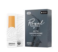 Cañas para saxofón alto D'Addario Royal | Hemke Orgánicas, fuerza 2.5, paquete de 10