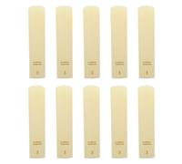 Cañas para saxofón tenor, paquete de 10 |Seleccione cañas Bb Key para un sonido rico y un rendimiento estable |Cañas que no se deforman con estuche de plástico para accesorios de (Strength 3.0)