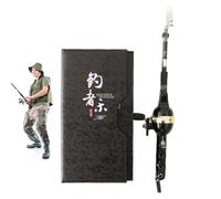 Cañas Plegables, Combinaciones de cañas de Pescar y carretes Cañas de Pescar, Mini cañas de Pescar, Mini Accesorios de Marina para Agua Salada, Agua Dulce, Viajes