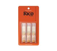 Cañas Rico Organic para Clarinete Sib, Fuerza 3.5, Paquete de 3
