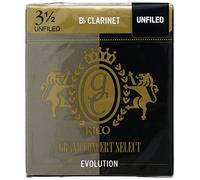 Cañas Rico para Clarinete Sib - Cañas Grand Concert Select Evolution para Clarinete - Lomo más pesado para una mayor proyección del sonido - Cañas para Clarinete 3.5 Fuerza, Paquete de 10