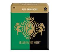 Cañas Rico para saxofón - Cañas para saxofón alto Grand Concert Select - Cañas para saxofón alto 2.5 fuerza, paquete de 10
