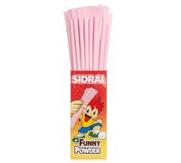 Cañas SIDRAL 80 un. - Cañas de azúcar de Sabor fresa de color rosa., Cañas Pica Pica, Cañas Dulces - Explosión de sabor en la boca.