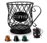 Canasta de Almacenamiento de Café, Cesta de Cápsulas de Café, Cesta Almacenamiento Cápsulas, Café Soporte, Dispensador Capsulas de Café, Almacenamiento de Cápsulas de Café para Cápsulas de Café (B)