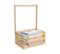 Canasta De Baby Shower - Armario De Cajas De Ducha, Cesta De Bebé Con Mango | Cestas De Almacenamiento De Cogazas De Baby Shower, Armario De Jaula De Baby Shower De Madera Con Mango Para El Apartament