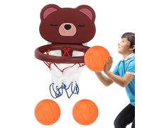 Canasta de baloncesto de interior para niños, minicanasta de baloncesto con 3 pelotas, juguete de juego para decoración del hogar para criar a los niños