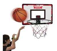 Canasta de baloncesto para puerta, canasta de baloncesto interior con marcador electrónico, decoración para habitación juvenil alimentada por batería, juguete deportivo