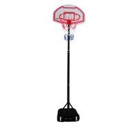DEVESSPORT Canasta Baloncesto Regulable 165-210 cm | Canasta Baloncesto Niños y Adultos para Exterior | Canasta Ajustable con Base Estable y Aro con Red