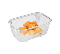 Canasta de Colander - Colador Colador | PIERDOS Y COLANDERS | Cesta de alambre de acero inoxidable | Filón de malla fina tazón de lavado de arroz | Filtro de colador de fruta vegetal | Tamiz rectangul