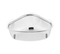 Canasta de drenaje triangular de acero inoxidable para fregadero, filtro de verduras eficiente, colador de residuos de cocina, estante de almacenamiento, cesta colgante para fregadero