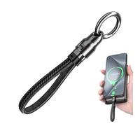 Canasta de llave USB C Cable de carga -PD3.1 keychan de 240W U-SB C Fast Charger | CABBlLE DE CARGA CAABLES CLAVES | Tipo C Doble interfaz | Caable de remolque clave para la computadora portátil de